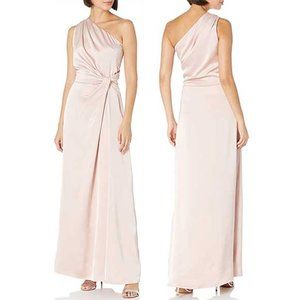 Halston Heritage Asymmetric Draped Gown 4